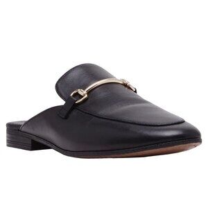 Steve Madden Women's Galilea Black Leather Mules Size 8.5